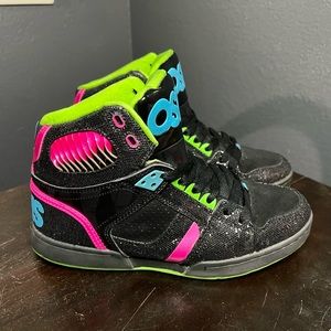 Osiris NYC 83 SV Womens Leather Athletic Skate Shoes Size 9 Black